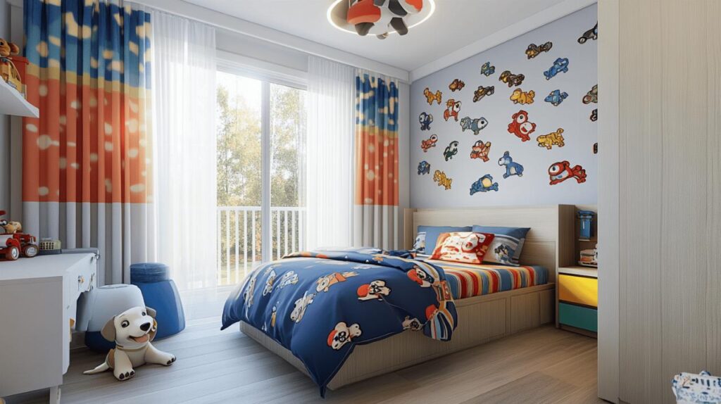 5 astuces pour creer une chambre Pat Patrouille a couper le souffle grace aux papiers peints